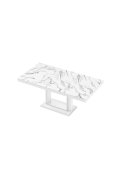 Stół Quadro 120 Marble White Hg+Biały Super Print (Hg/Mat)